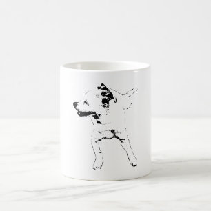 Drehbewegung der Leaf-Chase, Grinning Pup Kaffeetasse