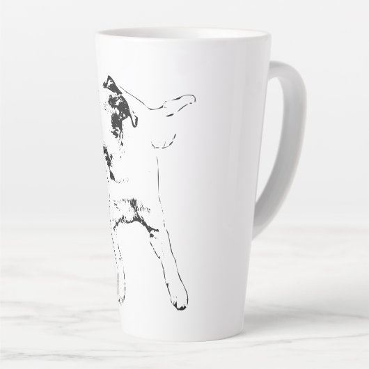 Drehbewegung der Leaf-Chase, Grinning Pup Milchtasse (Rechte Ecke)