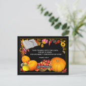 Drehbuch dank POSTCARD Feiertagspostkarte (Stehend Vorderseite)