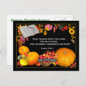 Drehbuch dank POSTCARD Feiertagspostkarte (Vorne/Hinten)