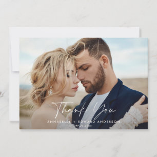 Drehbuch Foto Hochzeit Dankeschön sagegrün modern Einladung