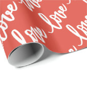 Drehbuch für die rote und weiße Liebe Geschenkpapier (Rolleneckpunkt)