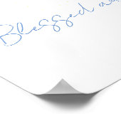 Drehbuch John 20:29 Bible Verse Blume Bouquet Poster (Ecke)