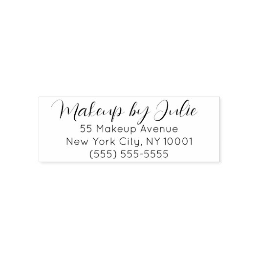 Drehbuch Makeup Studio Name Rücksendeadresse Permastempel (Design)