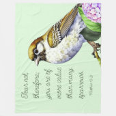 Drehbuch Matthew 10:31 Fleecedecke (Vorderseite)