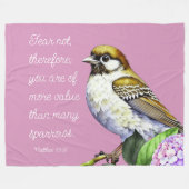 Drehbuch Matthew 10:31 Fleecedecke (Vorderseite (Horizontal))