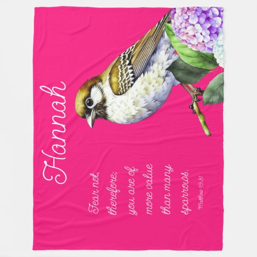 Drehbuch Matthew 10:31 Fleecedecke (Vorderseite)