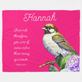 Drehbuch Matthew 10:31 Fleecedecke (Vorderseite (Horizontal))