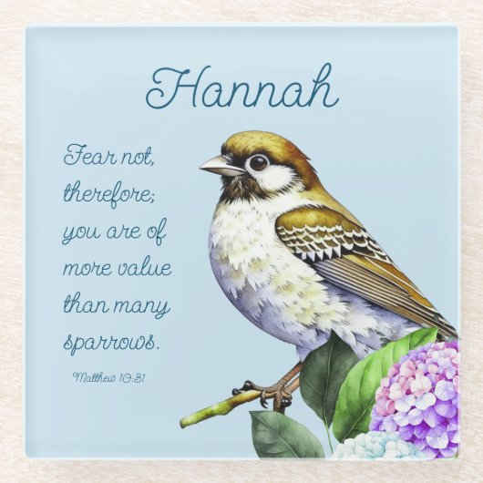 Drehbuch Matthew 10:31 Glasuntersetzer (Vorderseite)