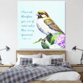 Drehbuch Matthew 10:31 Leinwanddruck (Insitu (Schlafzimmer))