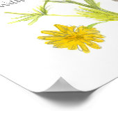 Drehbuch Matthew 19:26 Bibelverse Chamomile Poster (Ecke)