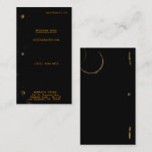 Drehbuch-Schwarzes Visitenkarte (Vorne/Hinten)