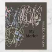 Drehbuch und Herz - Arbeit im Gange Weinetikett (Einzelnes Label)