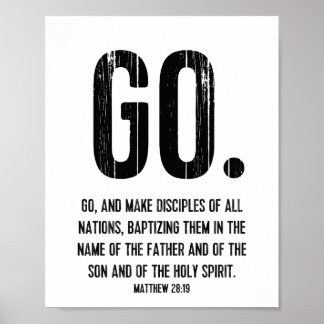 Drehbuch Verse, Matthew 28:19, Go Poster