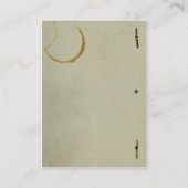 Drehbuch-Vintages breites Visitenkarte (Rückseite)