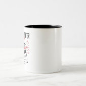 Drehbuchautor Ich verursache immer eine Szene Zweifarbige Tasse (Mittel)