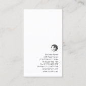 Drehbuchautor Literary Arts Bold Monogram Visitenkarte (Rückseite)