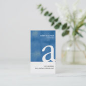 Drehbuchautor Literary Arts Bold Monogram Visitenkarte (Stehend Vorderseite)