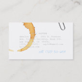 Drehbuchautor V Visitenkarte (Rückseite)