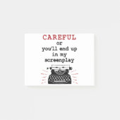 Drehbuchautorin in meinem Drehbuch Post-it Klebezettel (Vorderseite)