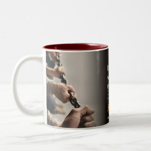 Drehbücher können umgeschrieben werden Buchzitat Zweifarbige Tasse