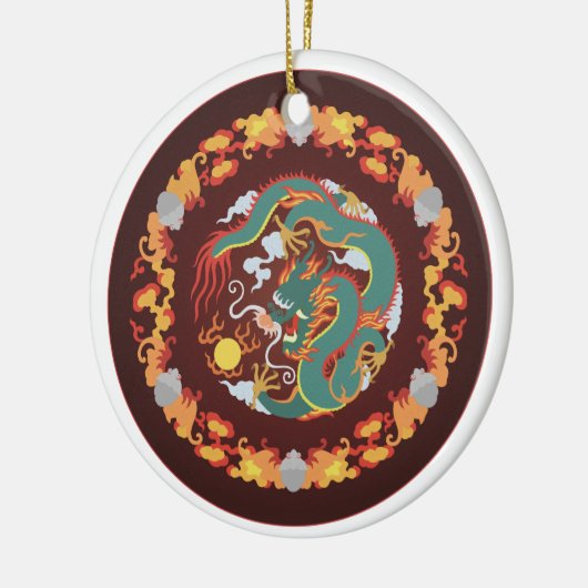 Drehdrache Keramik Ornament (Links)