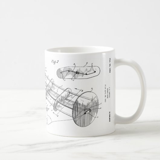 Drehdrachen-Patent-Tasse - US2768803 Kaffeetasse (Rechts)