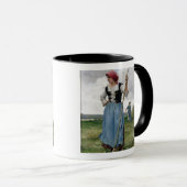 Drehen das Heu (Öl auf Leinwand) Tasse (VorderseiteRechts)