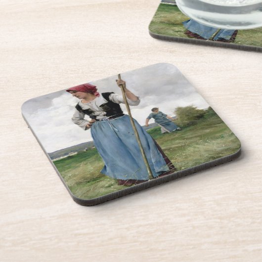 Drehen das Heu (Öl auf Leinwand) Untersetzer (Linke Seite)