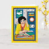 Drehen der Page_B_Greeting-Karte Karte (Gelbe Blume)