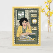 Drehen der Page_C_Greeting-Karte Karte (Gelbe Blume)