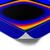 Drehen grüner Punkte Poster (Ecke)