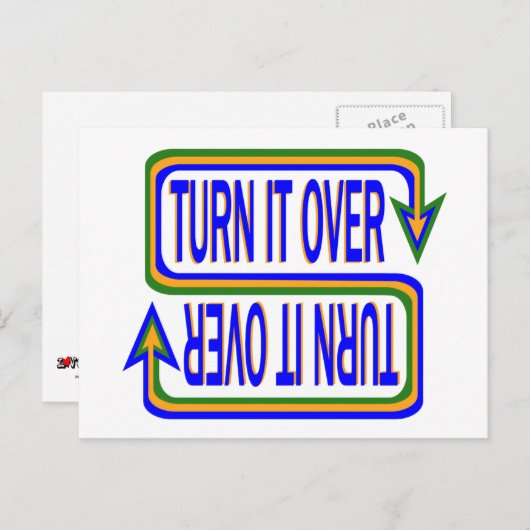 Drehen Postkarte (Vorne/Hinten)