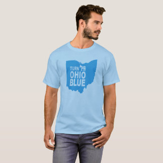 Drehen Sie blauen progressiven liberalen Staat T-Shirt