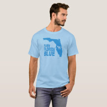 Drehen Sie blauen progressiven Staat Floridas T -
