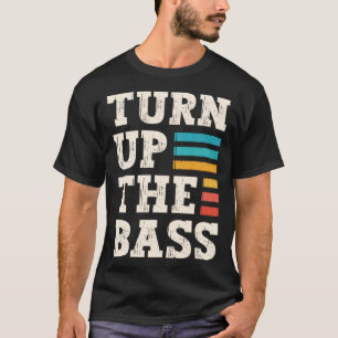 Drehen Sie die Bass Volume Sound Instrument Music  T-Shirt