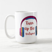 Drehen Sie die Lautstärke auf einem Kaffeetasse (Links)