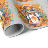 Drehen Sie die Lautstärke hoch und ließ den Stein Geschenkpapier (Rolleneckpunkt)