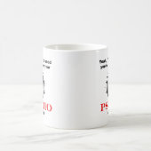 Drehen Sie die Psycho Funny Mug runter Kaffeetasse (Mittel)