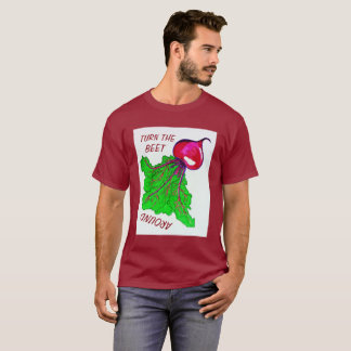 Drehen Sie die rote Rübe um Shirt