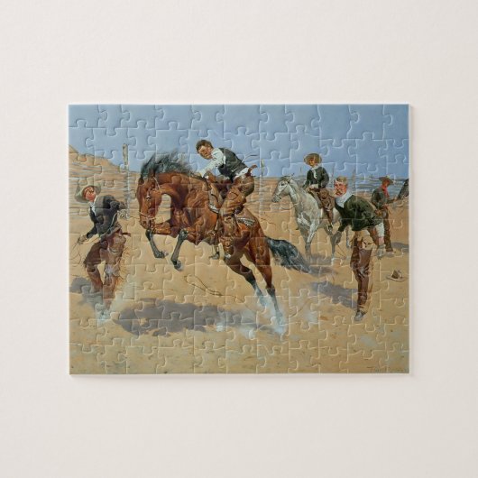 Drehen Sie ihn lose, Bill, c.1893 (Öl auf Puzzle (Horizontal)