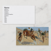 Drehen Sie ihn lose, Bill, c.1893 (Öl auf Visitenkarte (Vorne/Hinten)