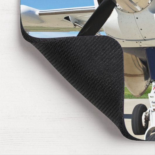 Drehen Sie Ihre Nase in den Wind-Flugzeug-Maus-Pad Mousepad (Ecke)