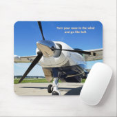 Drehen Sie Ihre Nase in den Wind-Flugzeug-Maus-Pad Mousepad (Mit Mouse)
