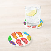 Drehen Sie Reinfall-bunte Getränkeuntersetzer (Seite)