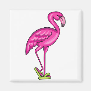 Drehen Sie Reinfall-Flamingo um Magnet