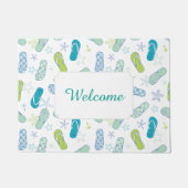 Drehen Sie Reinfall-Muster | addieren Ihren Text Fußmatte (Vorderseite)