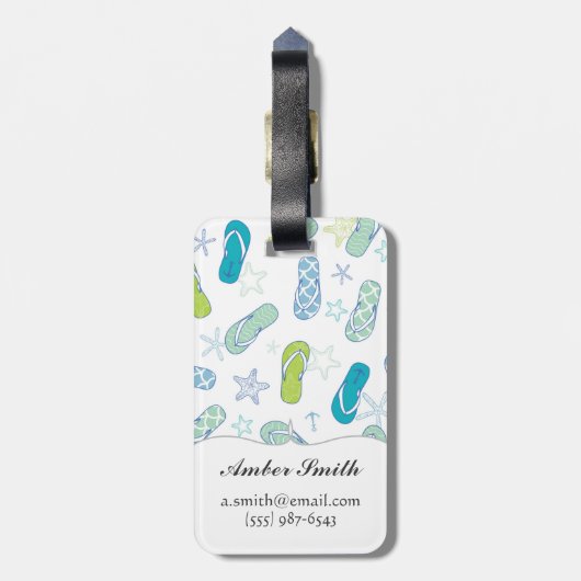 Drehen Sie Reinfall-Muster um Gepäckanhänger (Rückseite vertikal)