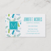 Drehen Sie Reinfall-Muster um Visitenkarte (Vorderseite)