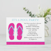 Drehen Sie Reinfall-Party Einladungen um (Stehend Vorderseite)